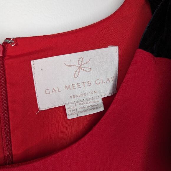 Gal Meets Glam Zara Red Fit & Flare Dress | Size 10 - Picture 3 of 6